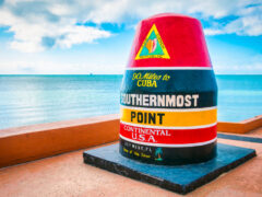 The southernmost point in the continental U.S. in Key West, Florida.