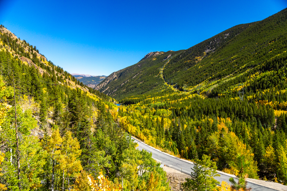 Guanella Pass Scenic Byway in the fall