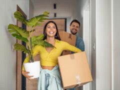 Young couple moving into a month-to-month rental.